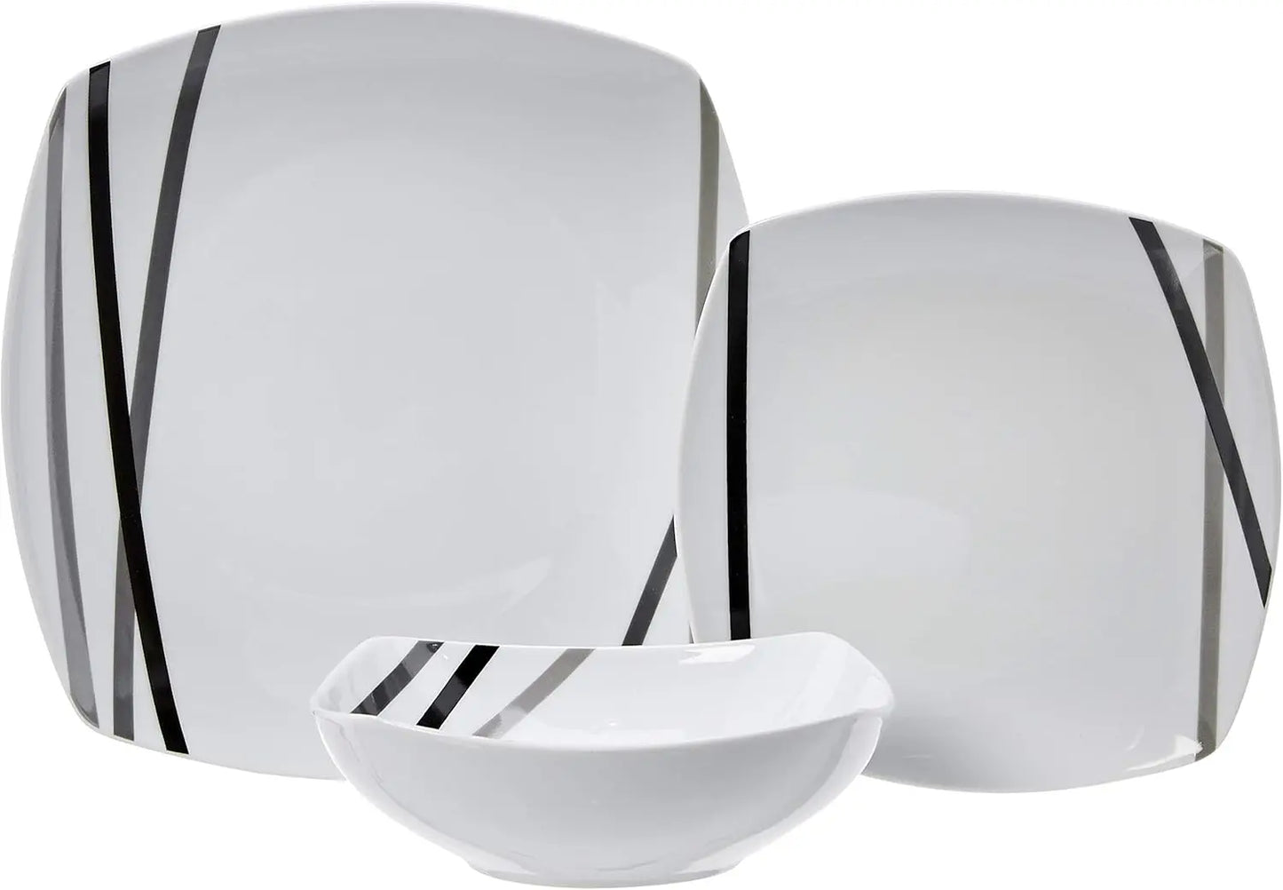 18-Piece Square Dinnerware Set for 6