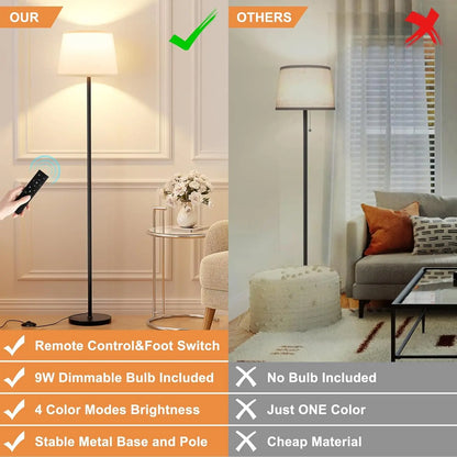 LED Floor Lamp with Remote Control