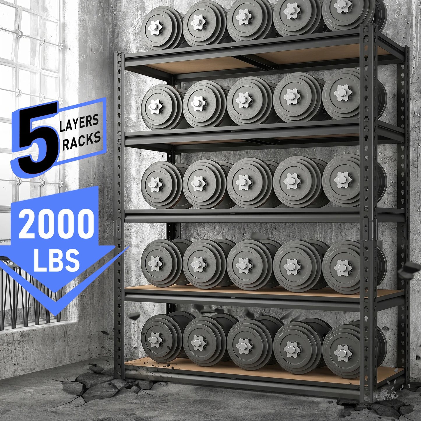 Industrial Metal Storage Shelves