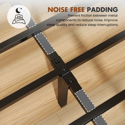 Heavy Duty Metal Bed Frame with Headboard