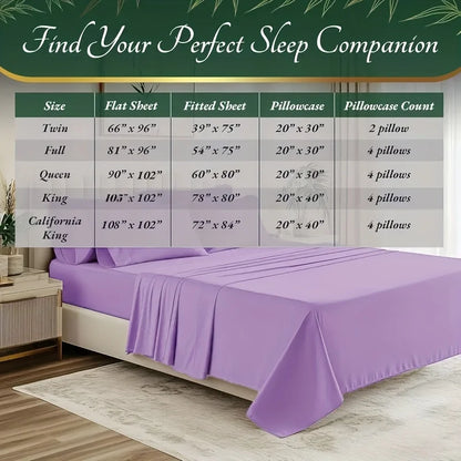 6pc Bamboo Cooling Bed Sheets