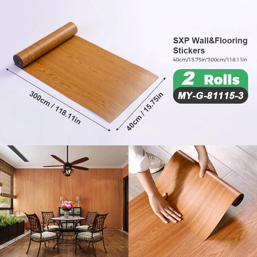 2 Rolls Self-Adhesive Wall and Floor Sticker