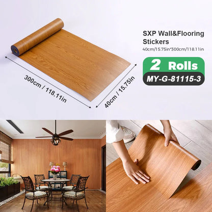 2 Rolls Self-Adhesive Wall and Floor Sticker