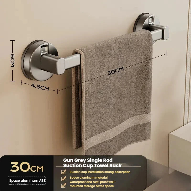 Bathroom Suction Cup Towel Rack