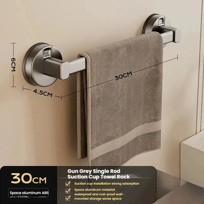 Bathroom Suction Cup Towel Rack