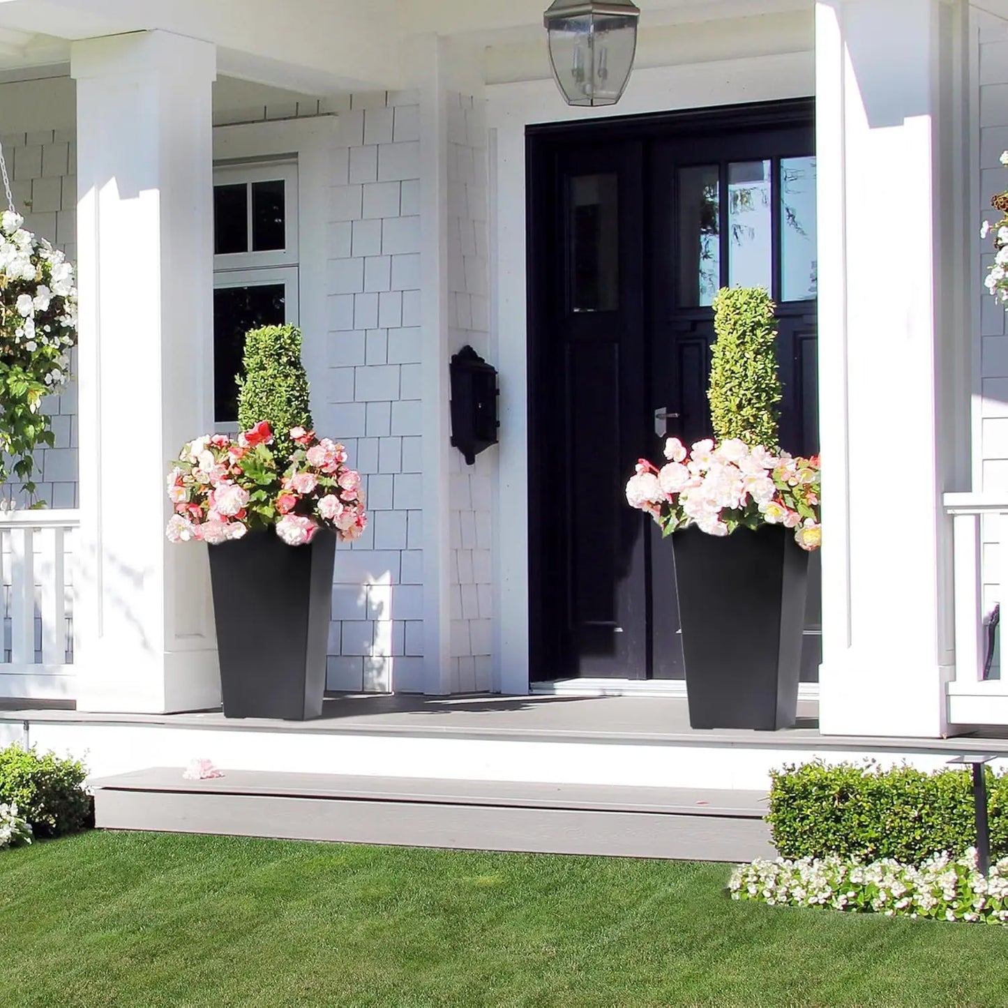 2 PCS 22.4 Inch Tall Planter