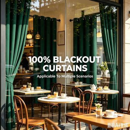 4 Panels 100% Blackout Curtains