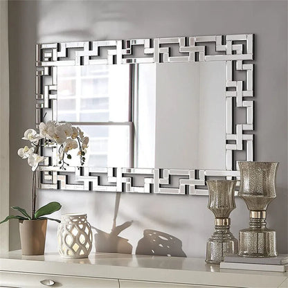 Silver Venetian Art Mirror