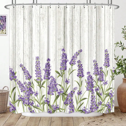 Wildflower Shower Curtain with Hooks