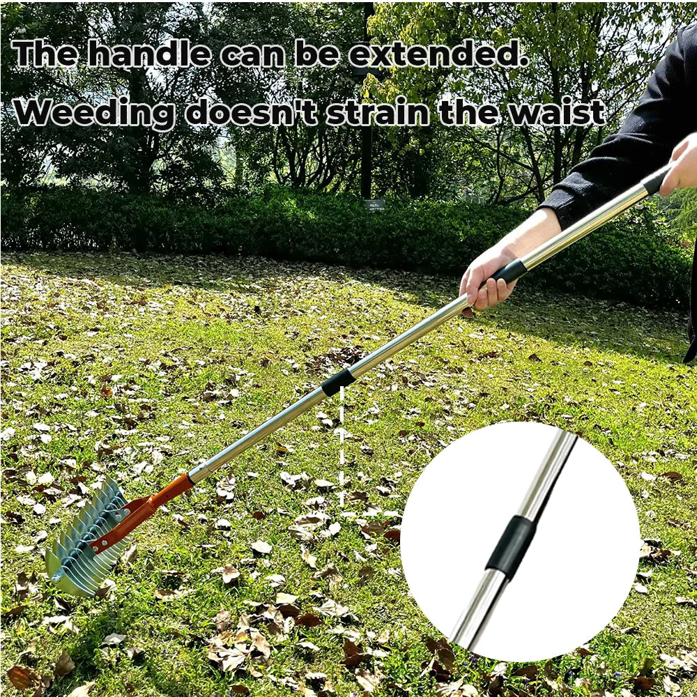 Lawn Aerator Tool with Adjustable Handle