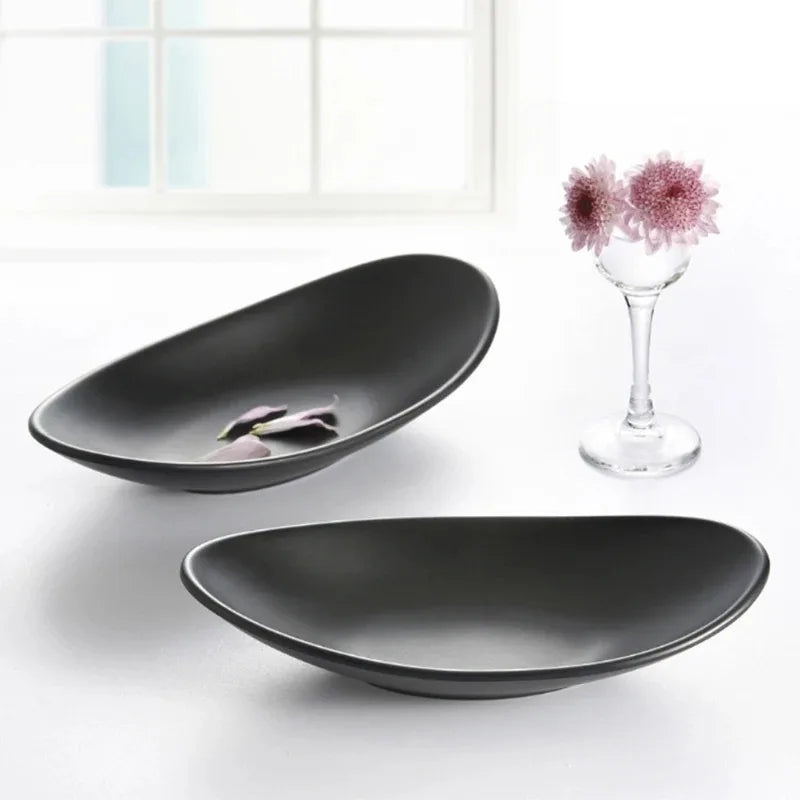 Oval Black Organizer Tray