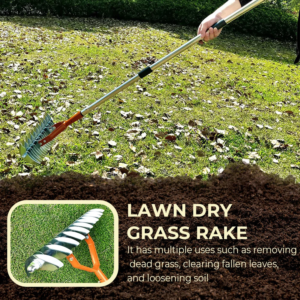 Lawn Aerator Tool with Adjustable Handle