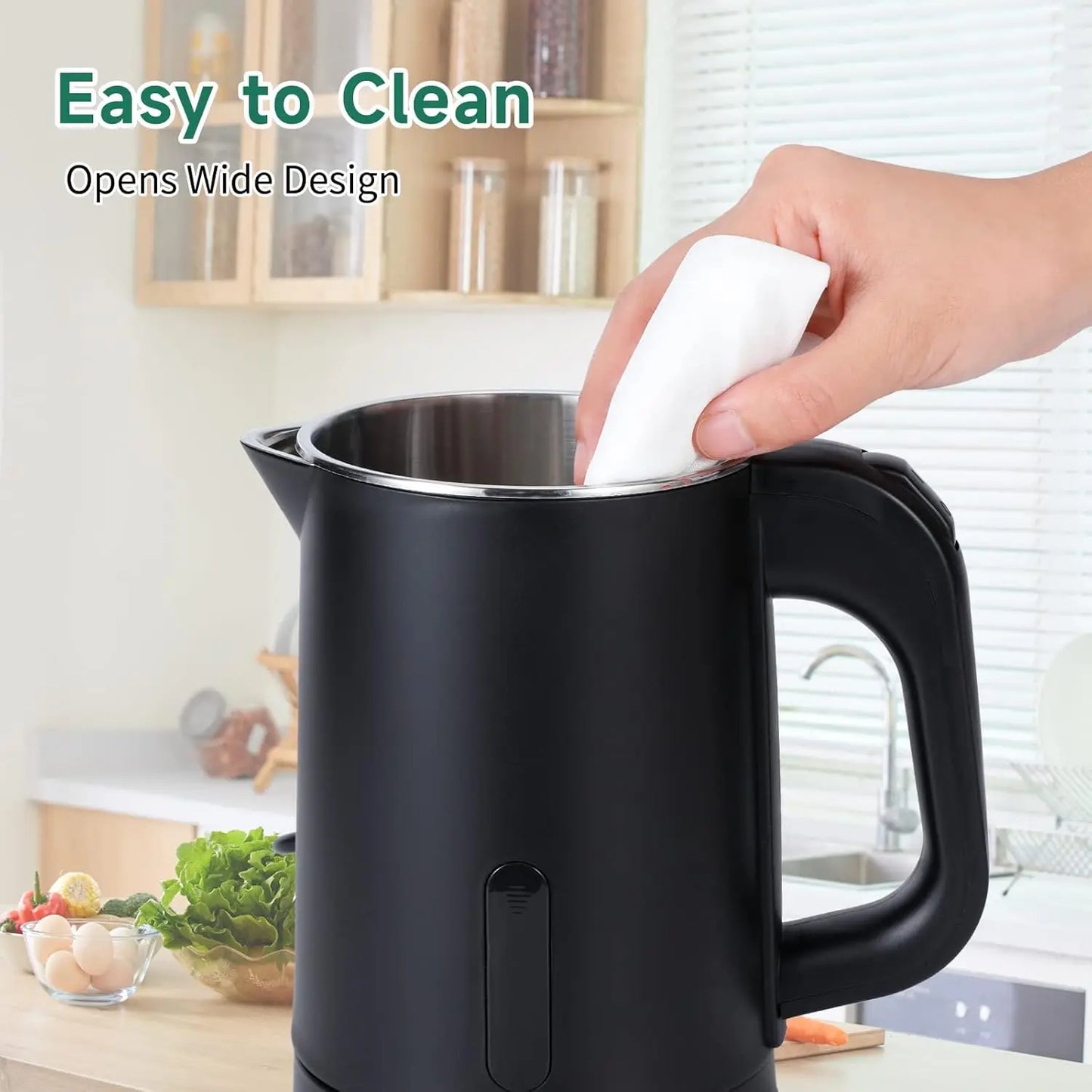 Portable Stainless Steel Electric Kettle