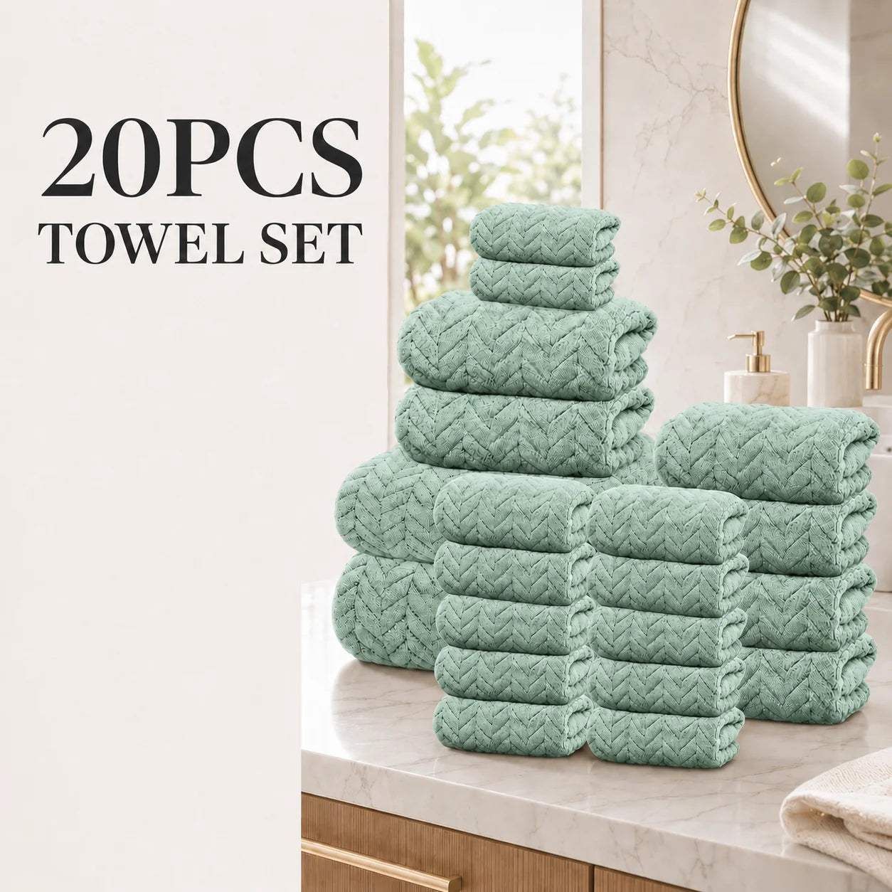 20pcs Bathroom Towel Set