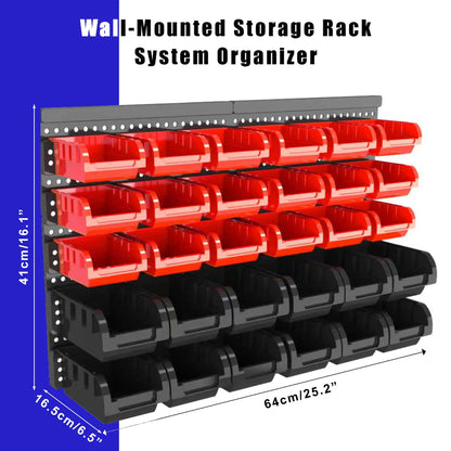 30pcs Wall-Mounted Storage Bins