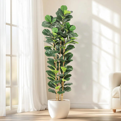 Artificial Fiddle Leaf Fig Tree with Pot