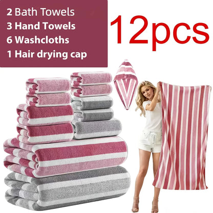 8-Piece Soft Absorbent Towel Set