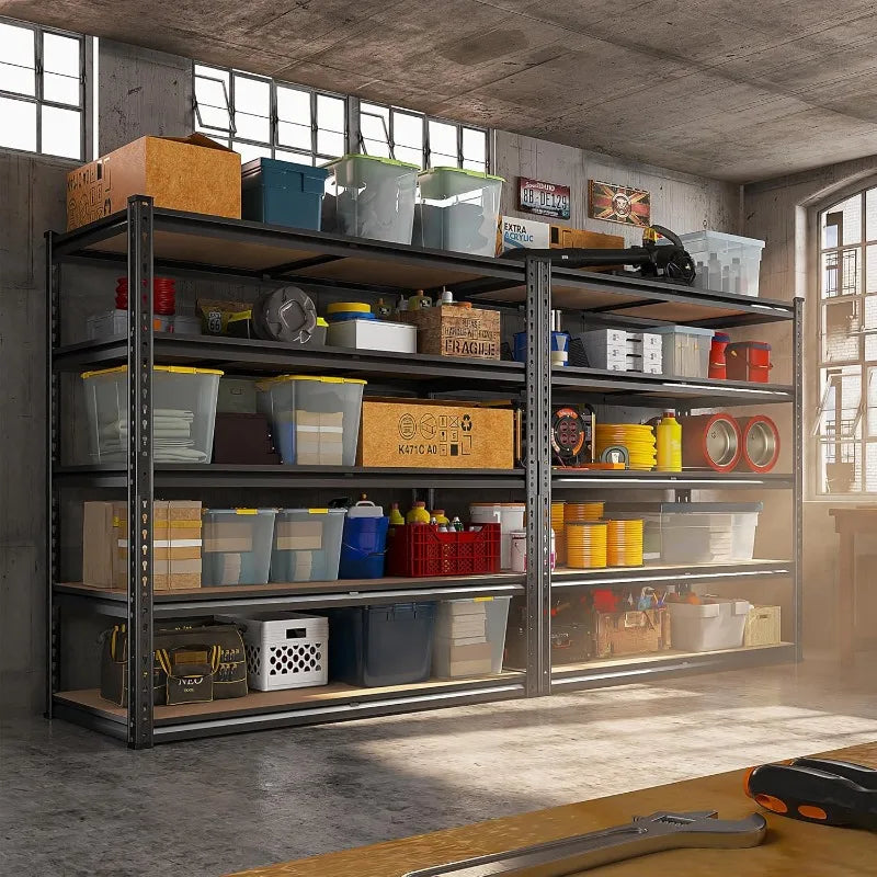 2500LBS Garage  5 Tier Metal Shelves