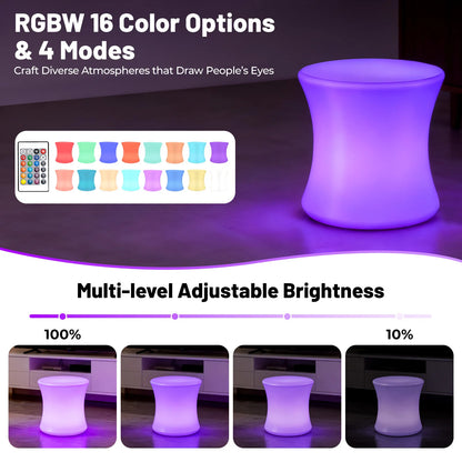 16" LED Color Light Up Bar Stool