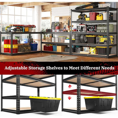 2500LBS Garage  5 Tier Metal Shelves