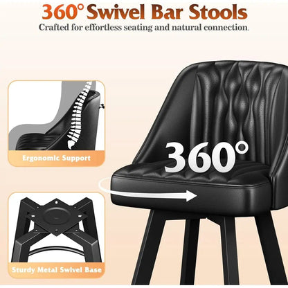 Swivel Bar Stool Set