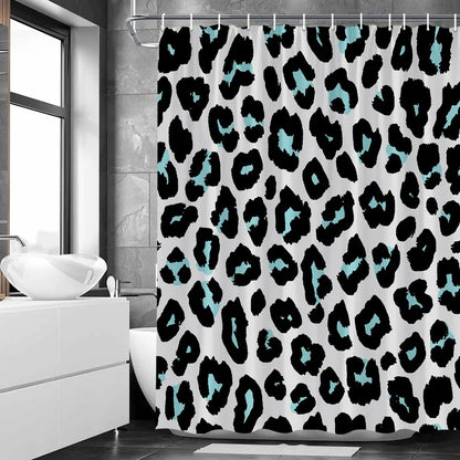 Black White Zebra Skin Printing Shower Curtain
