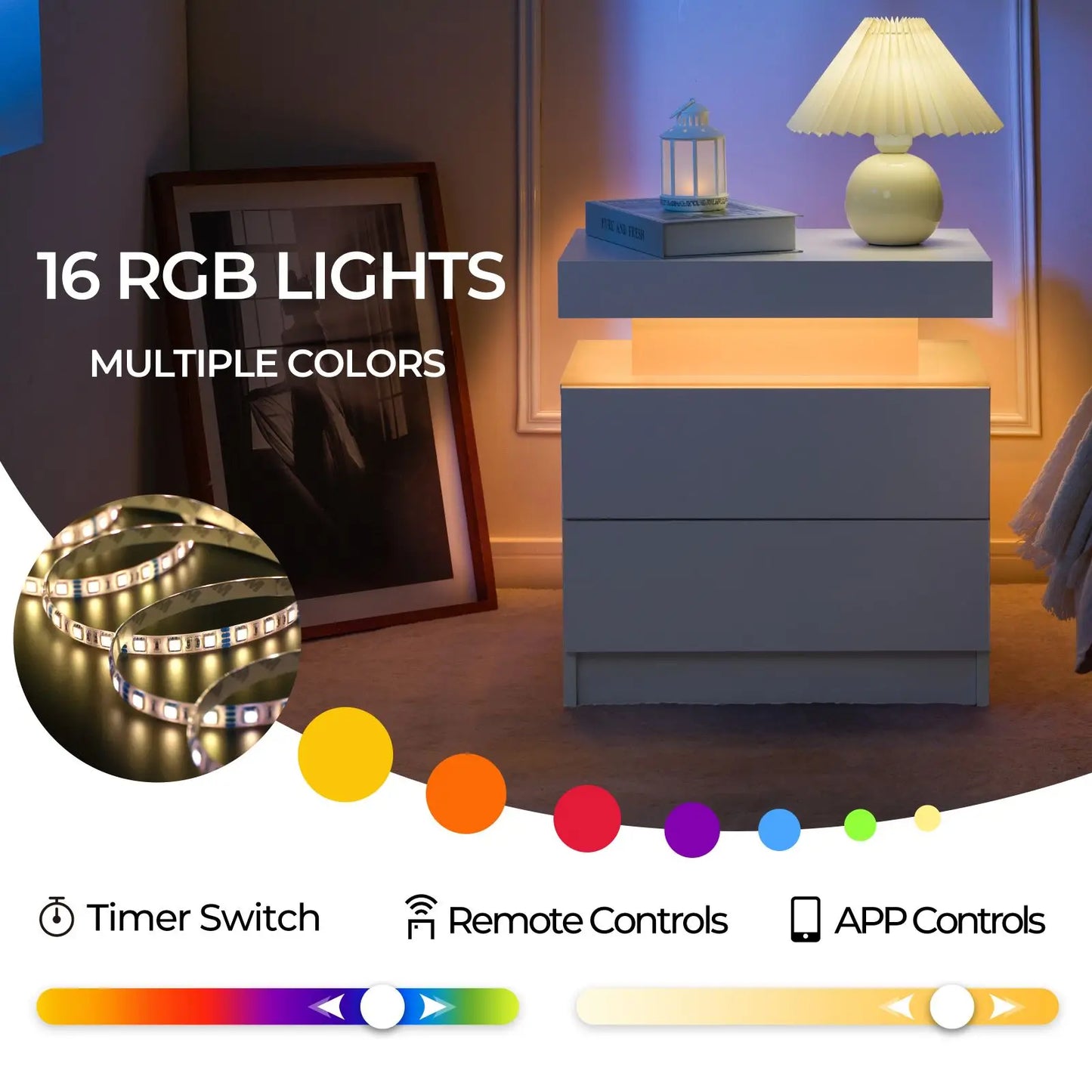Nightstand Set of 2