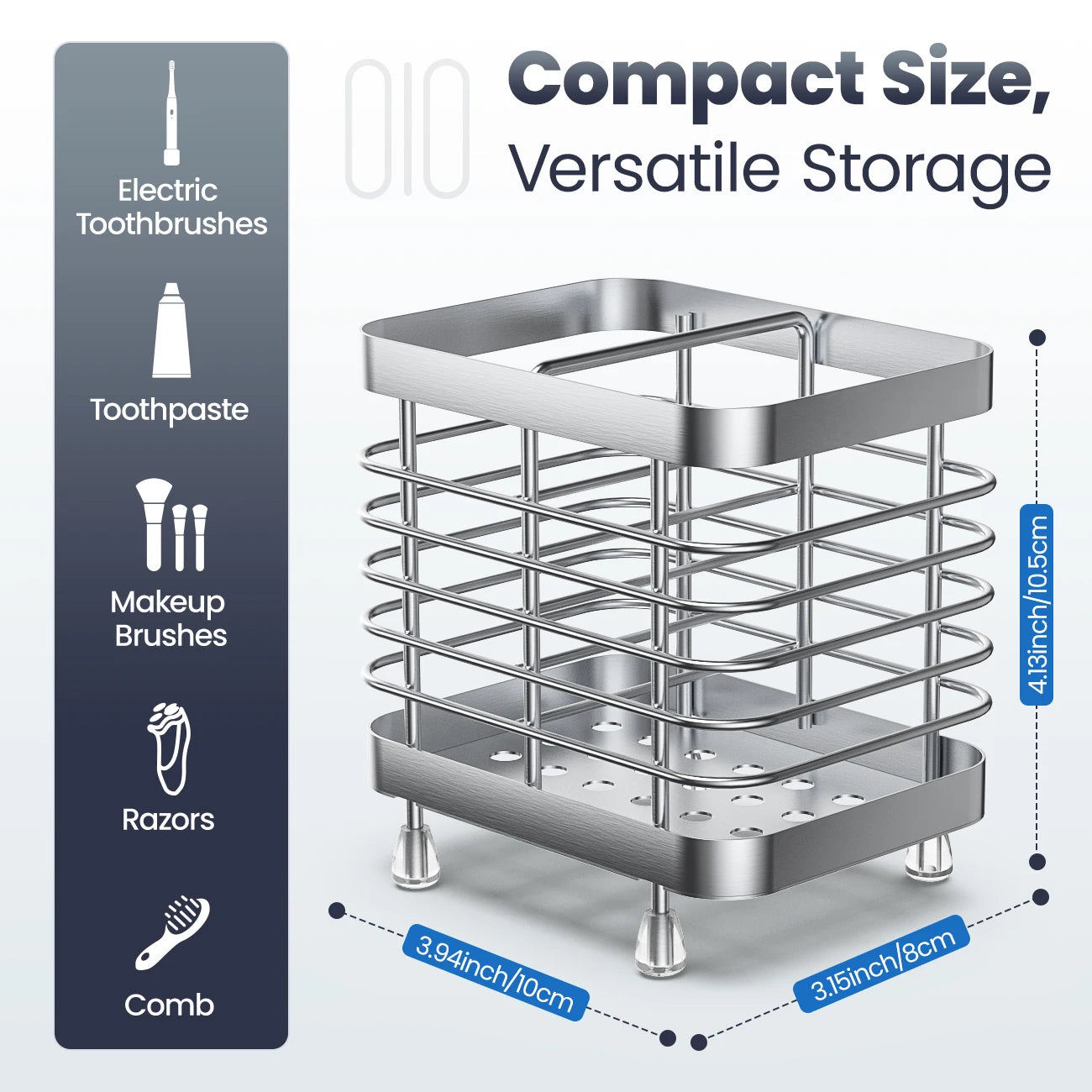 Stainless Steel Wall Mounted  Toothbrush  Holder