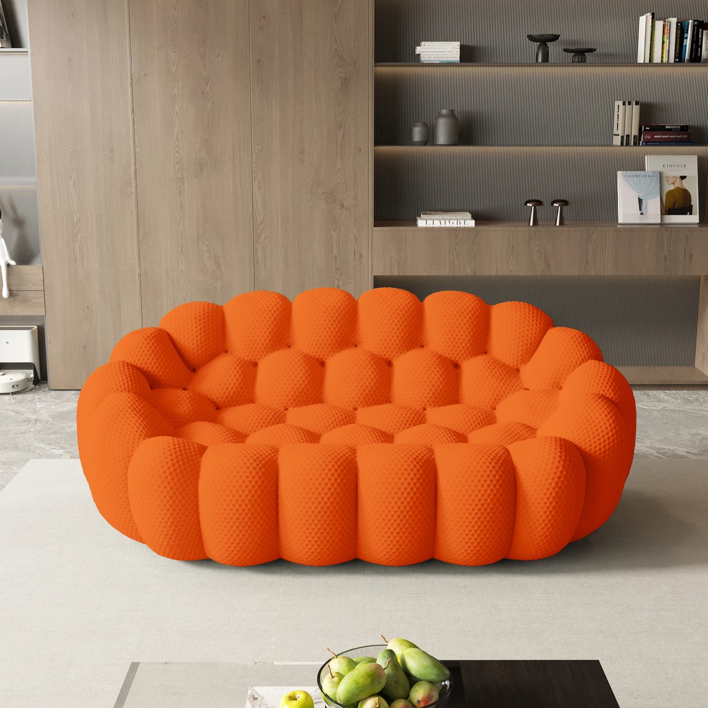 Comfy 3D Knitted Fabric Loveseat