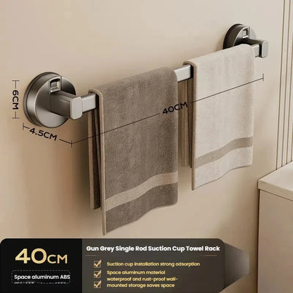 Bathroom Suction Cup Towel Rack