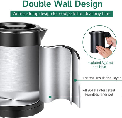 Portable Stainless Steel Electric Kettle