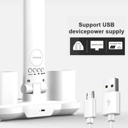 LED Clock Table Lamp USB Chargeable