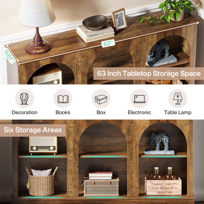 Entryway Table with 3 Tier Storage
