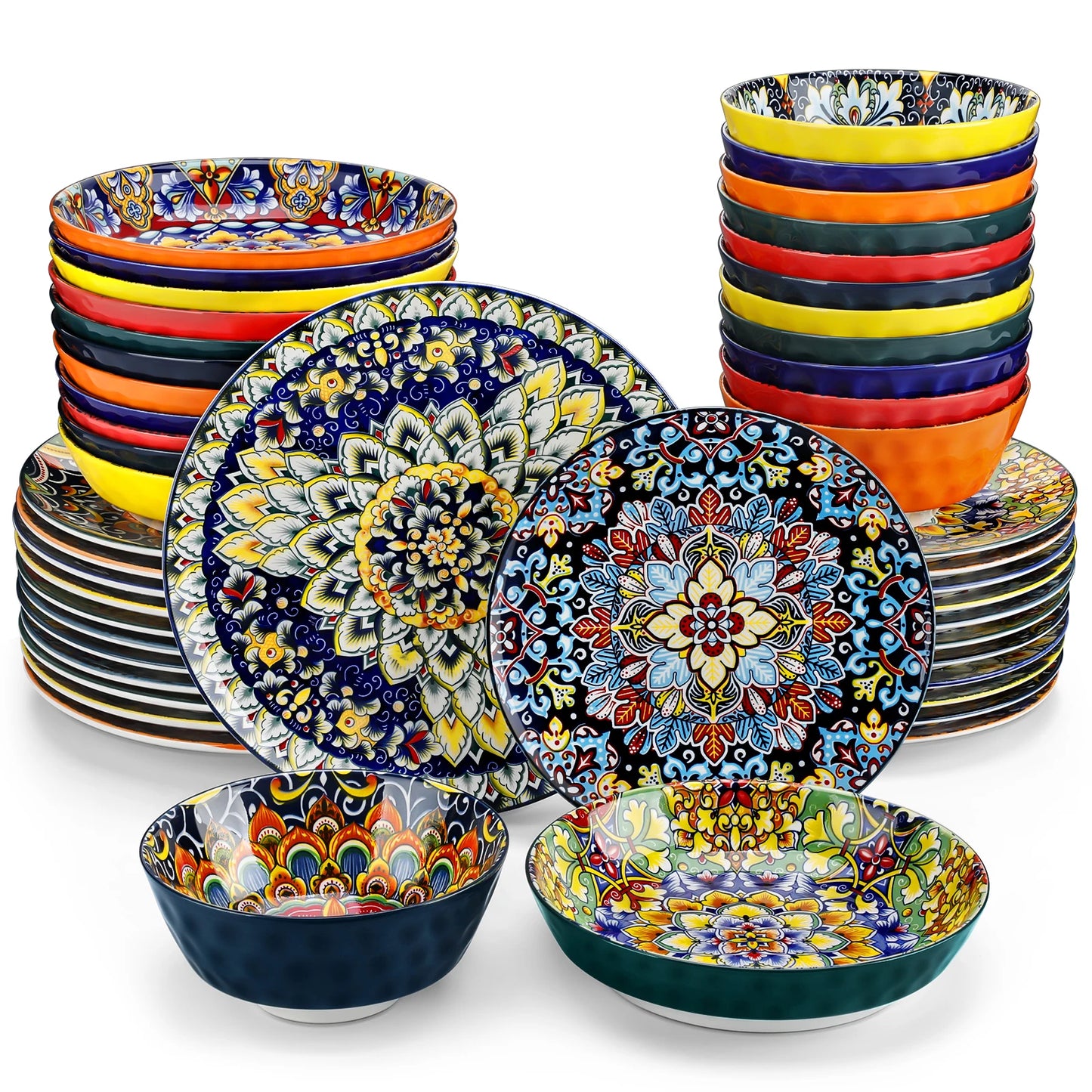 Bohemian Style Dinnerware for 6