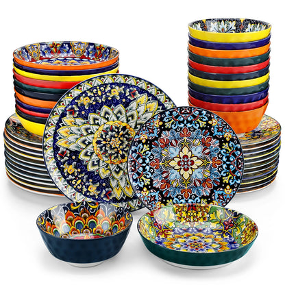 Bohemian Style Dinnerware for 6