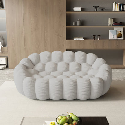 Comfy 3D Knitted Fabric Loveseat