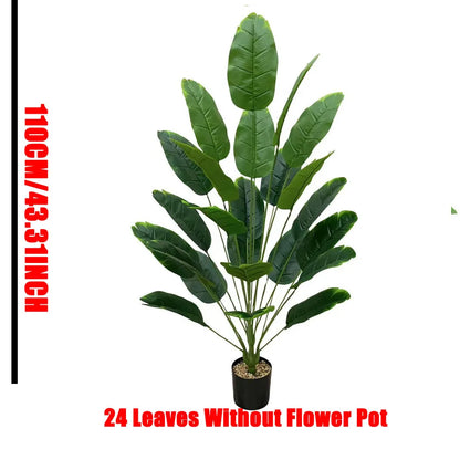 1pc 18 Leaves Artificial Tropical Palm Tree