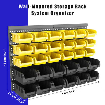 30pcs Wall-Mounted Storage Bins