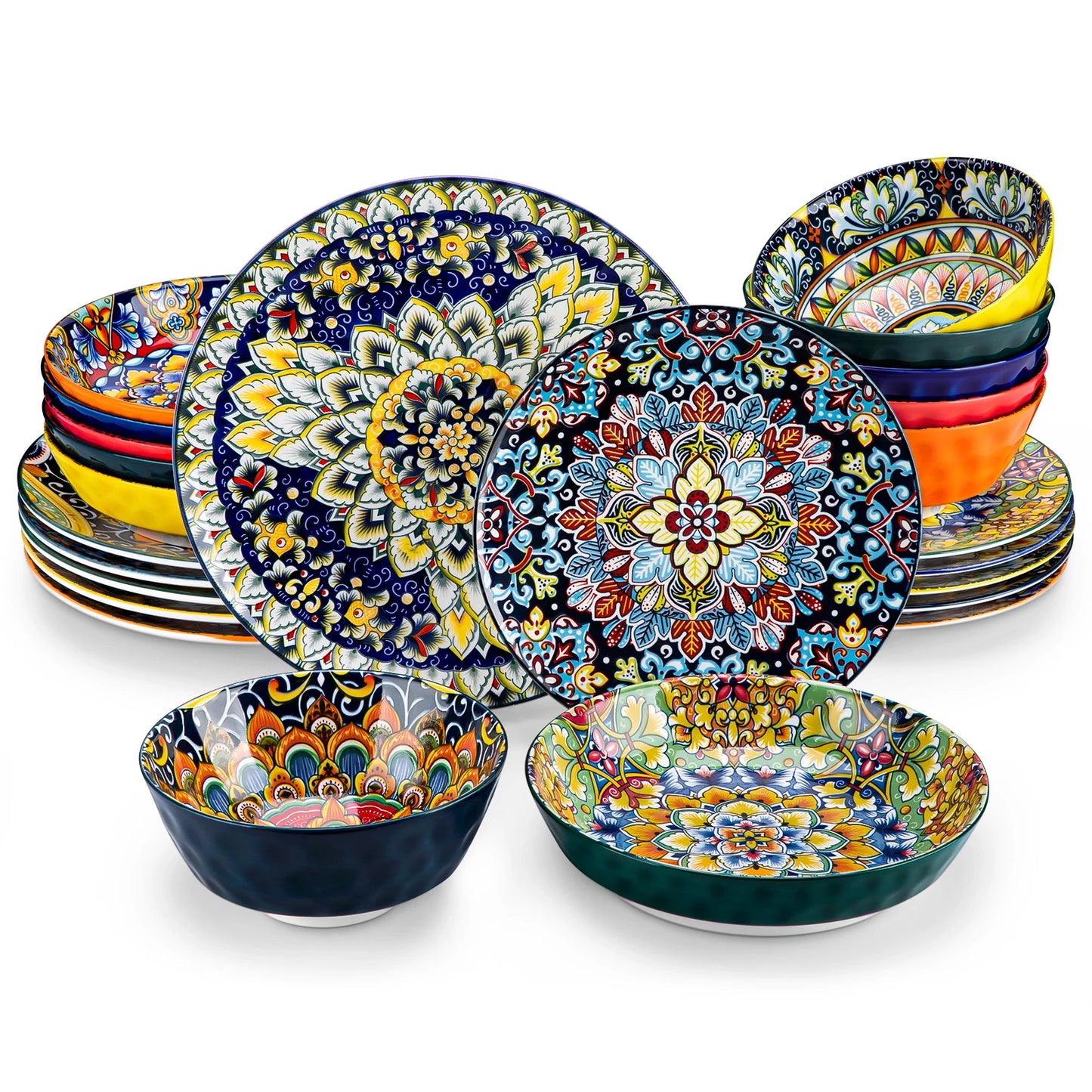 Bohemian Style Dinnerware for 6