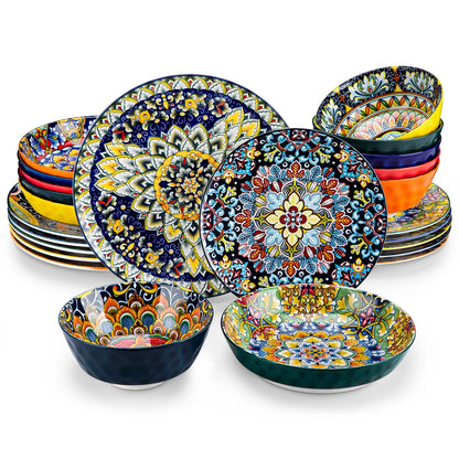 Bohemian Style Dinnerware for 6