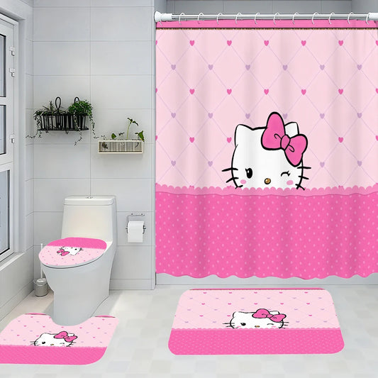 Hello Kitty Bathroom Four-Piece Set